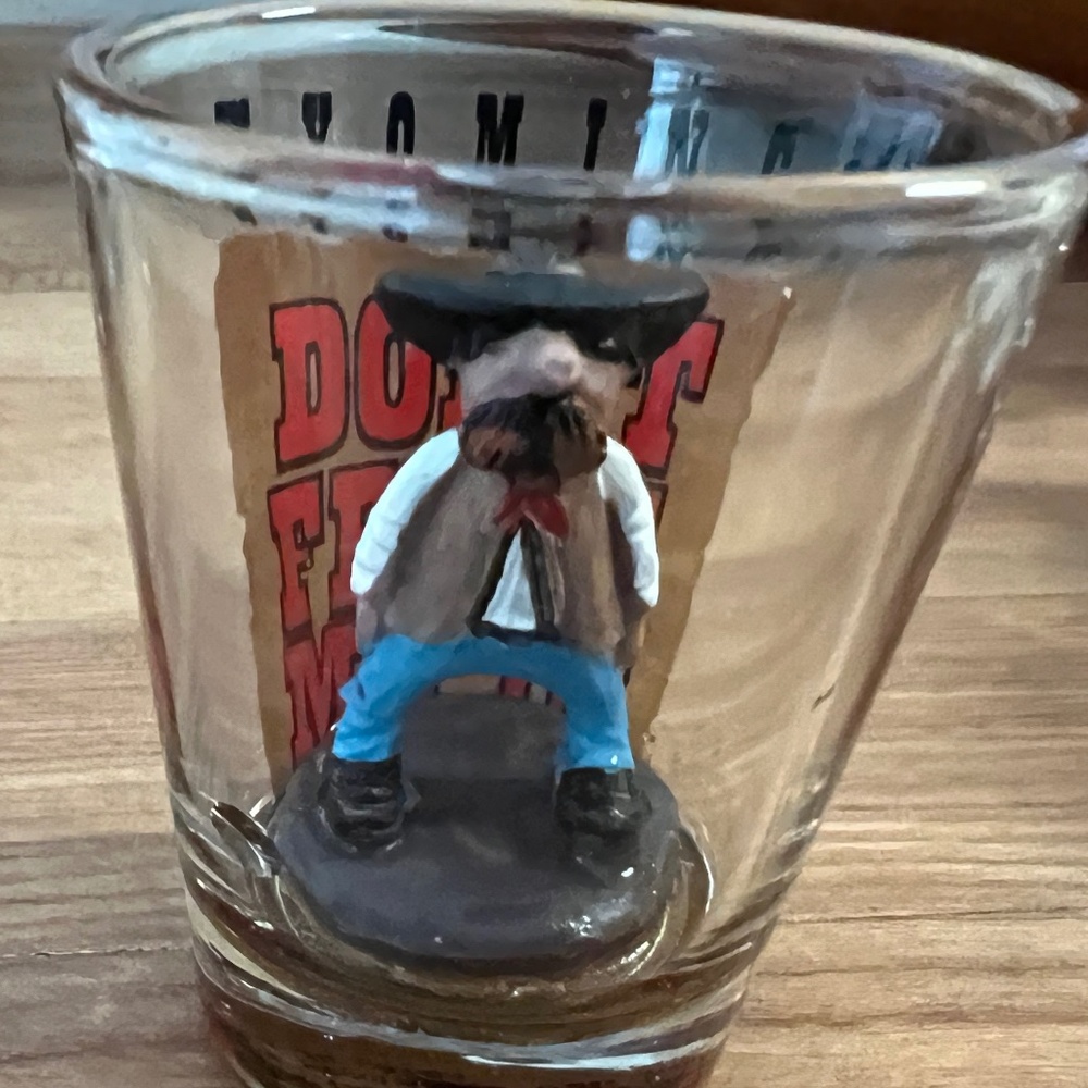Wyoming Don't Fence Me In Shot Glass